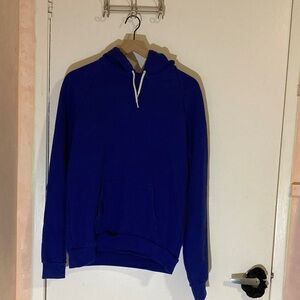 American Apparel Heavy Terry Men's Royal Blue Hooded Sweatshirt - Medium